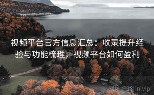 视频平台官方信息汇总：收录提升经验与功能梳理，视频平台如何盈利