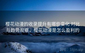 樱花动漫的收录提升有哪些变化 对比与趋势观察，樱花动漫是怎么盈利的