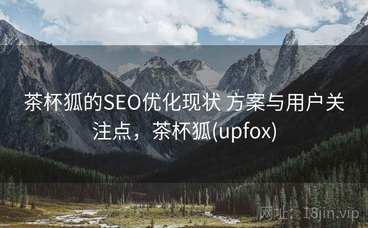 茶杯狐的SEO优化现状 方案与用户关注点，茶杯狐(upfox)