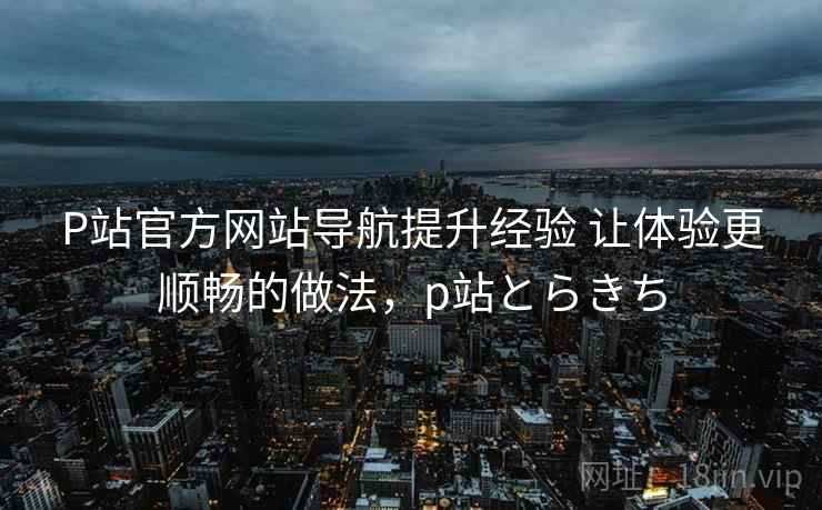 P站官方网站导航提升经验 让体验更顺畅的做法,p站とらきち P站官方网站导航提升经验 让体验更顺畅的做法,p站とらきち
