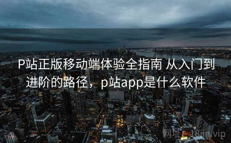 P站正版移动端体验全指南 从入门到进阶的路径,p站app是什么软件 P站正版移动端体验全指南 从入门到进阶的路径,p站app是什么软件