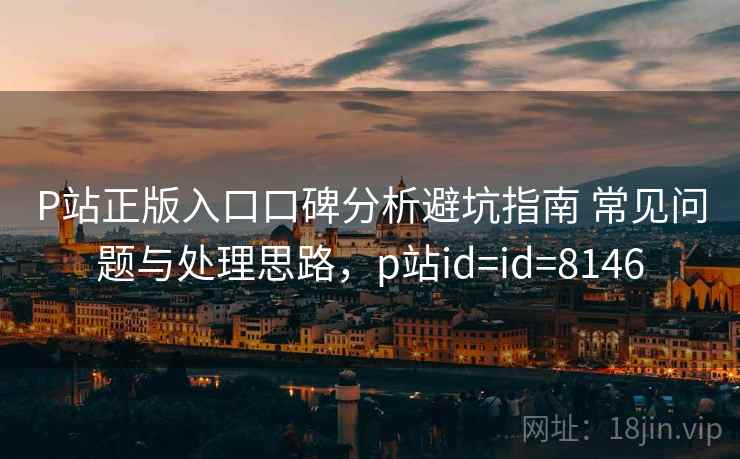 P站正版入口口碑分析避坑指南 常见问题与处理思路，p站id=id=8146
