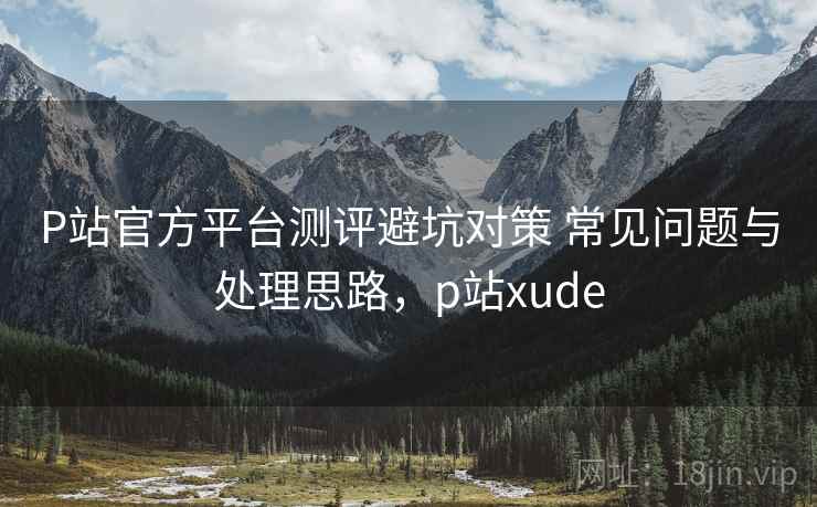 P站官方平台测评避坑对策 常见问题与处理思路，p站xude